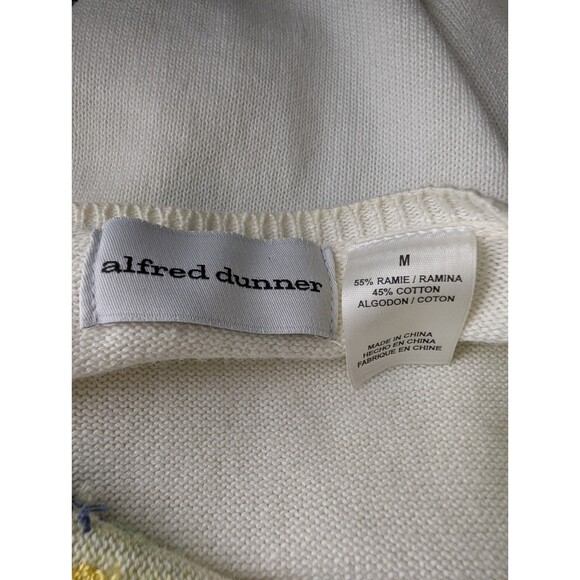 Alfred Dunner Floral Embroidered Beaded Cottagecore Grannycore Sweater Cardigan - Picture 11 of 11
